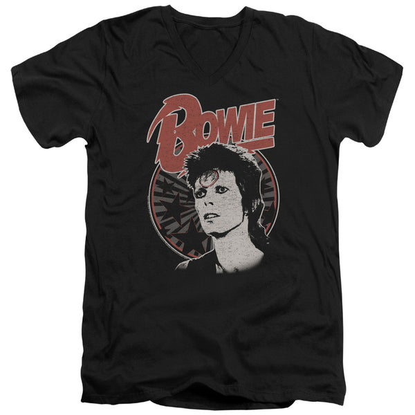 David Bowie - Space Oddity Adult Slim Fit V Neck Cotton