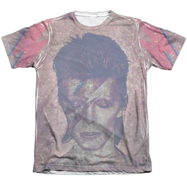 David Bowie - Glam Adult Regular Fit Short Sleeve 65 - 35 Poly - Cotton