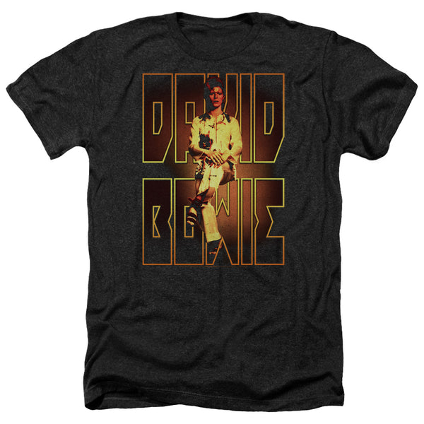 David Bowie - Perched Adult Regular Fit Heather Short Sleeve