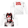 David Bowie - Piercing Gaze (Front - Back Print) L - S Adult Poly Crew