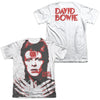 David Bowie - Piercing Gaze (Front - Back Print) Adult Regular Fit Short Sleeve 65 - 35 Poly - Cotton