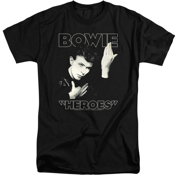 David Bowie - Heroes Cover Adult Tall Fit Short Sleeve