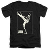 David Bowie - The Man Cover Adult Slim Fit V Neck Cotton