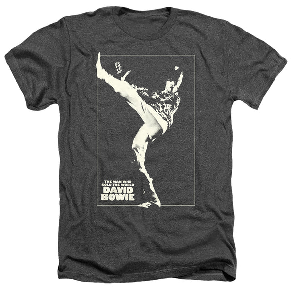 David Bowie - The Man Cover Adult Regular Fit Heather Short Sleeve