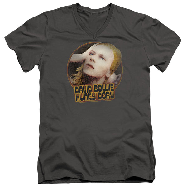 David Bowie - Hunky Dory Circle Adult Slim Fit V Neck Cotton
