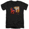 David Bowie - Lets Dance Adult Slim Fit V Neck Cotton
