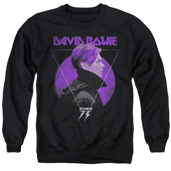 David Bowie - Side Profile 75 Logo Adult Crewneck Sweatshirt