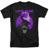 David Bowie - Side Profile 75 Logo Adult Regular Fit Short Sleeve