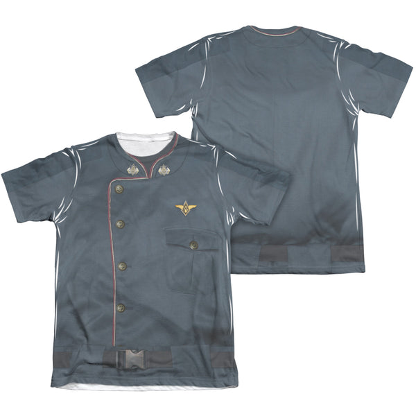 Battlestar Galactica - Duty Blue (Front - Back Print) Adult Regular Fit Short Sleeve 65 - 35 Poly - Cotton