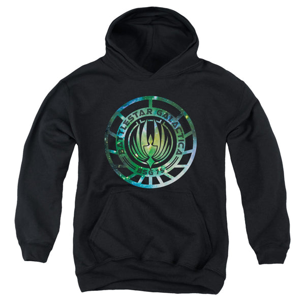 Battlestar Galactica (New) - Galaxy Emblem Youth Hooded Sweatshirt