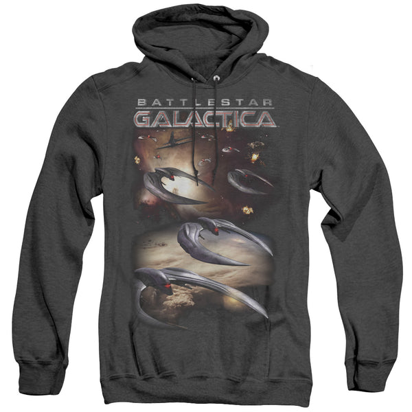 Battlestar Galactica (New) - When Cylons Attack Adult Heather Hoodie
