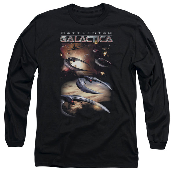 Battlestar Galactica (New) - When Cylons Attack Adult Long Sleeve