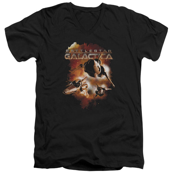 Battlestar Galactica (New) - Vipers Stretch Adult Slim Fit V Neck Cotton