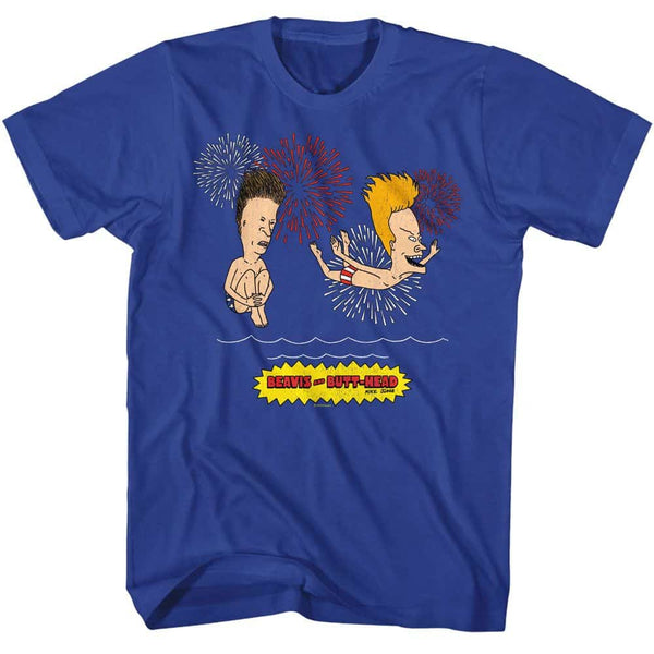 Beavis And Butthead Firework Swim- S/S Tshirt