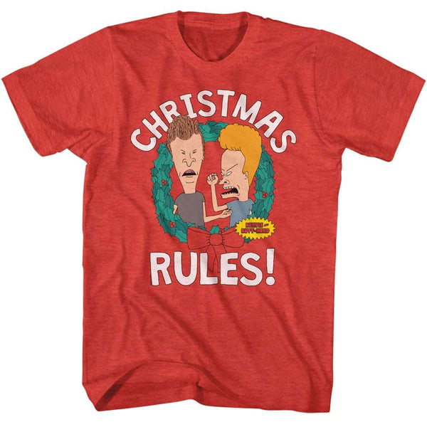 Beavis And Butthead Christmas Rules- S/S Tshirt