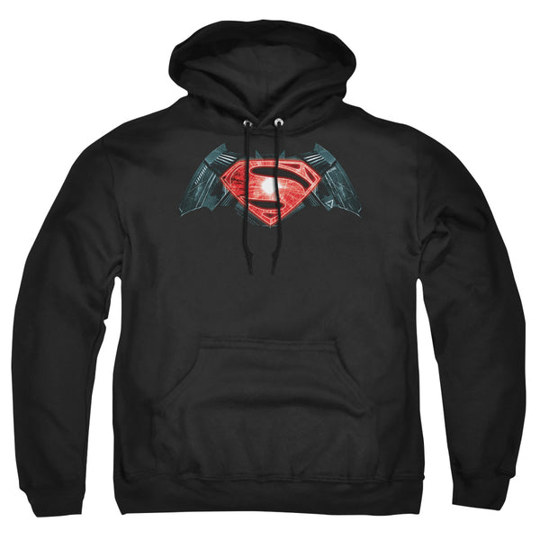 Batman V Superman - Industrial Logo Adult Pullover Hoodie