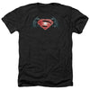 Batman V Superman - Industrial Logo Adult Regular Fit Heather Short Sleeve