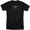 Batman V Superman - Bw Logo Adult Tall Fit Short Sleeve