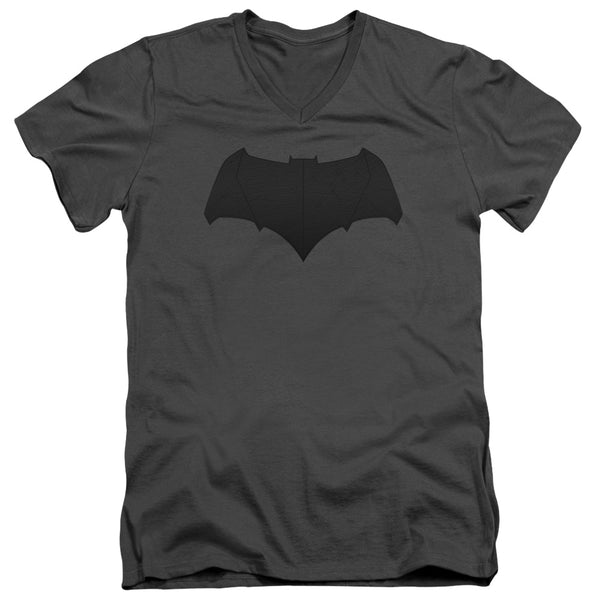 Batman V Superman - Batman Logo Adult Slim Fit V Neck Cotton