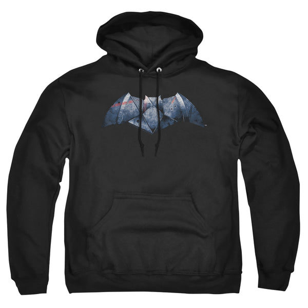 Batman V Superman - Plated Bat Logo Adult Pullover Hoodie
