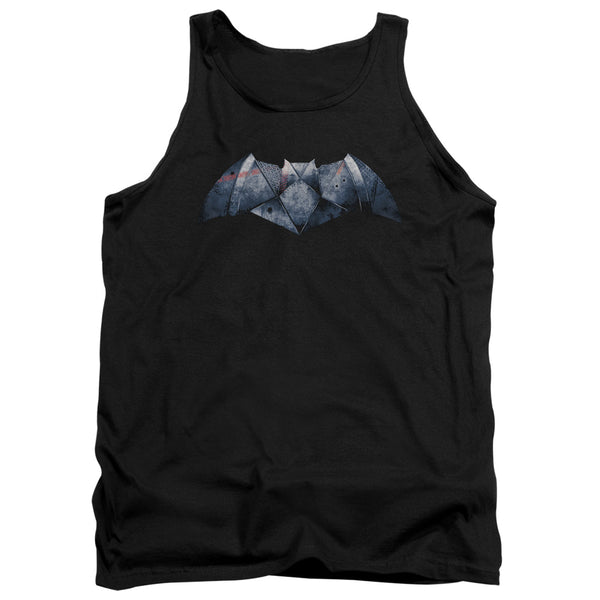 Batman V Superman - Plated Bat Logo Adult Tank Top