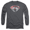 Batman V Superman - Super Splatter Logo Adult Long Sleeve