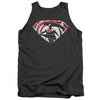 Batman V Superman - Super Splatter Logo Adult Tank Top