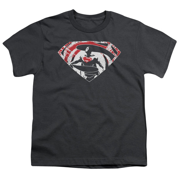 Batman V Superman - Super Splatter Logo Youth Short Sleeve