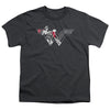 Batman V Superman - Wonder Splatter Logo Youth Short Sleeve