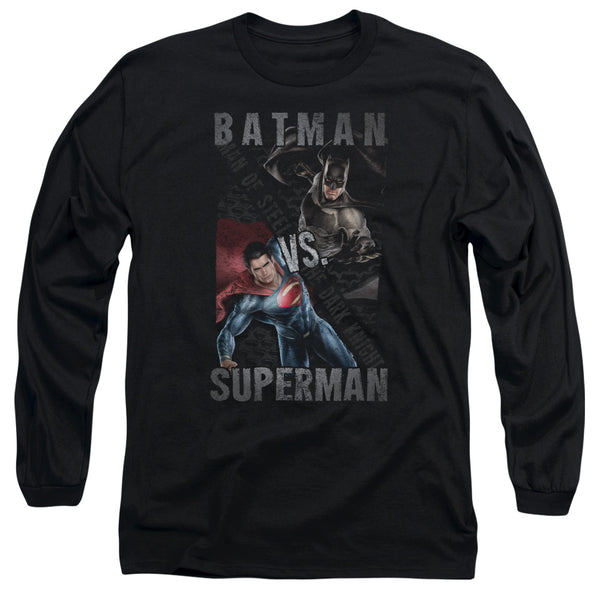 Batman Vs Superman - Hero Split Adult Long Sleeve