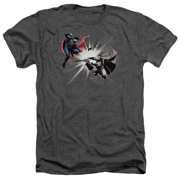 Batman V Superman - Fight Burst Adult Regular Fit Heather Short Sleeve