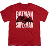 Batman Vs Superman - Silhouette Fight Youth Short Sleeve