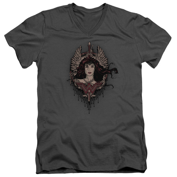 Batman V Superman - Winged Goddess Adult Slim Fit V Neck Cotton
