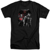 Batman V Superman - Stand Off Adult Tall Fit Short Sleeve