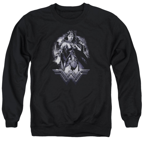 Batman Vs Superman - Rainy Night Adult Crewneck Sweatshirt