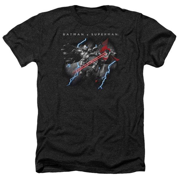 Batman V Superman - Lightning Fight Adult Regular Fit Heather Short Sleeve
