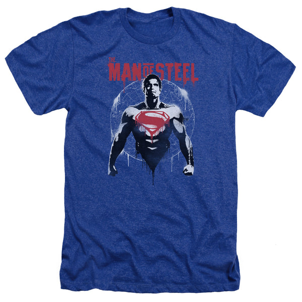 Batman V Superman - Super Spray Adult Regular Fit Heather Short Sleeve