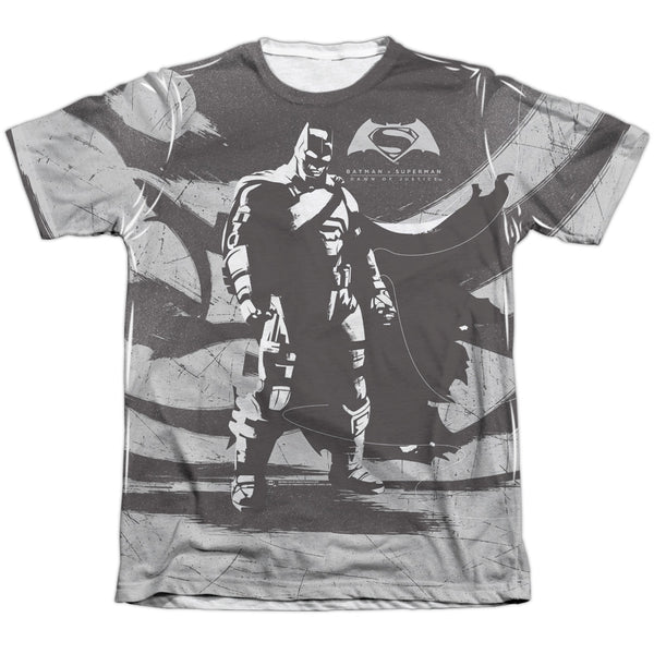 Batman V Superman - Batman Contrast Adult Regular Fit Short Sleeve 65 - 35 Poly - Cotton