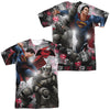 Batman V Superman - Showdown (Front - Back Print) Adult Regular Fit Short Sleeve 100% Poly