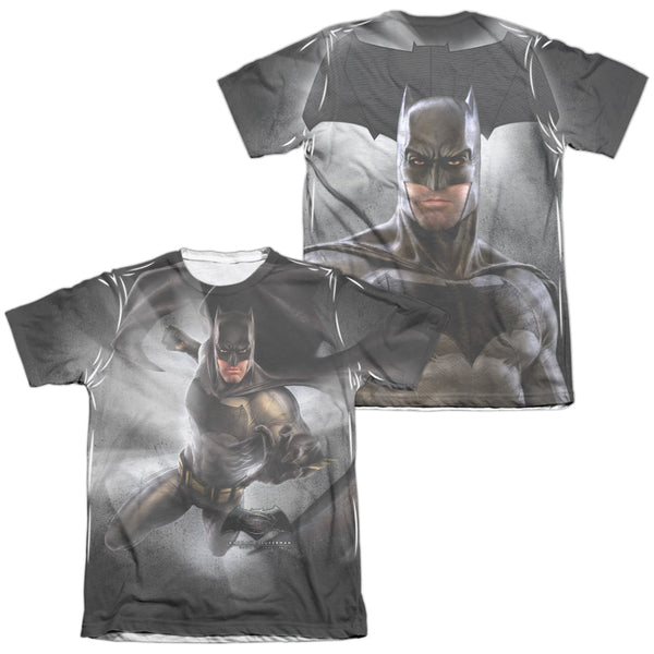Batman Vs Superman - Batman Light (Front - Back Print) Adult Regular Fit Short Sleeve 65 - 35 Poly - Cotton