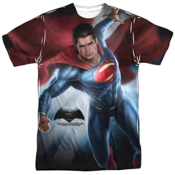 Batman V Superman - Superman Light Adult Regular Fit Short Sleeve 100% Poly