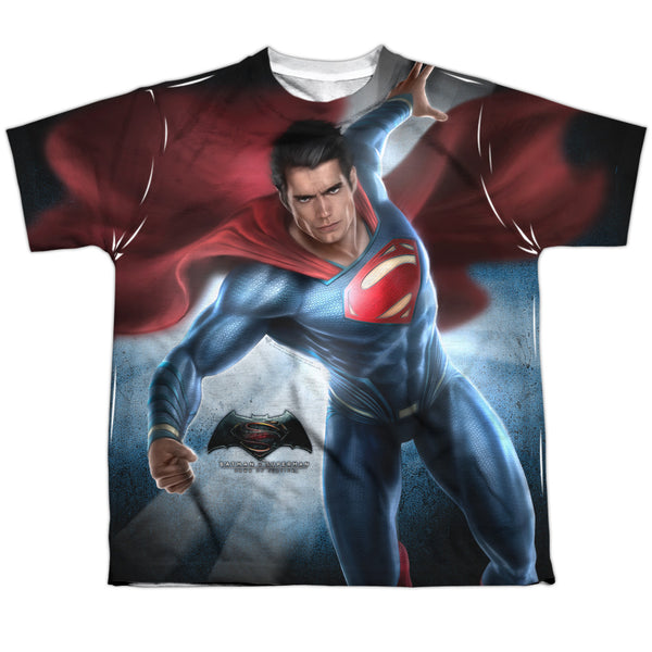 Batman V Superman - Superman Light Youth Short Sleeve 100% Poly