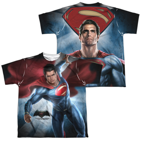 Batman V Superman - Superman Light (Front - Back Print) Youth Short Sleeve 100% Poly
