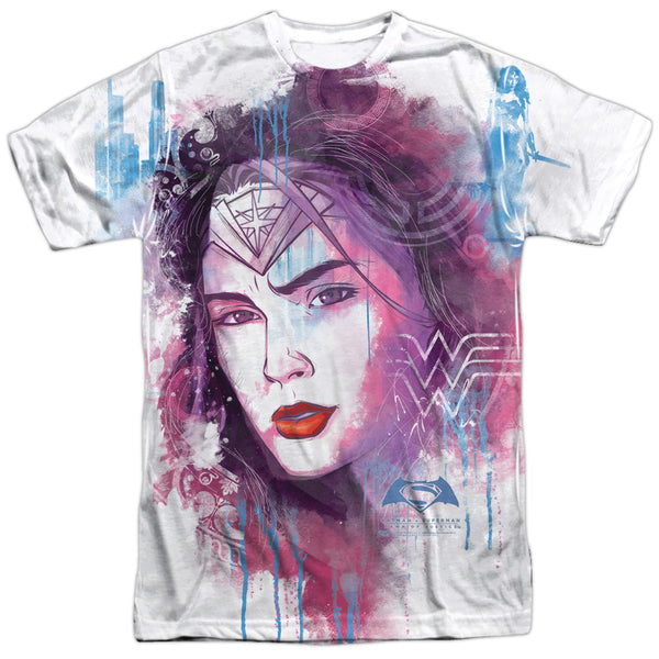 Batman V Superman - Watercolor Wonder Sub Adult Regular Fit Short Sleeve 100% Poly
