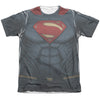Batman V Superman - Superman Uniform Adult Regular Fit Short Sleeve 65 - 35 Poly - Cotton