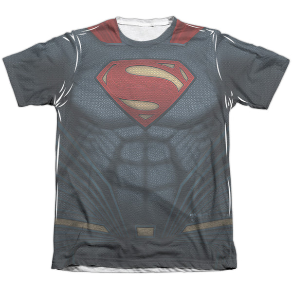 Batman V Superman - Superman Uniform Adult Regular Fit Short Sleeve 65 - 35 Poly - Cotton