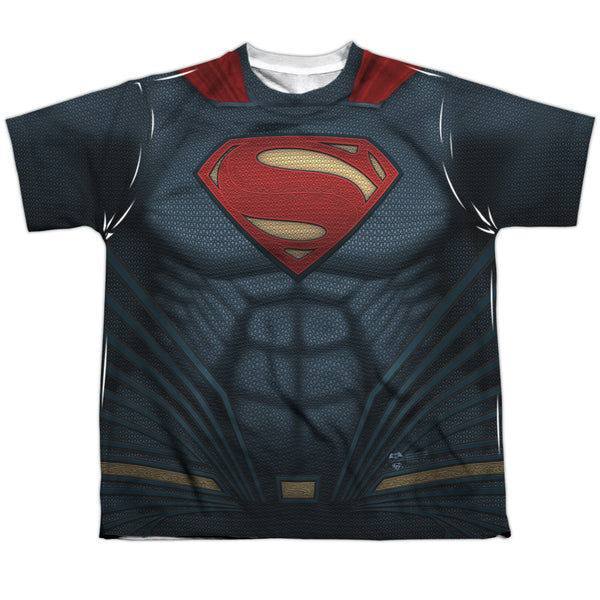 Batman V Superman - Superman Uniform Youth Short Sleeve 100% Poly