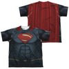 Batman V Superman - Superman Uniform (Front - Back Print) Youth Short Sleeve 100% Poly