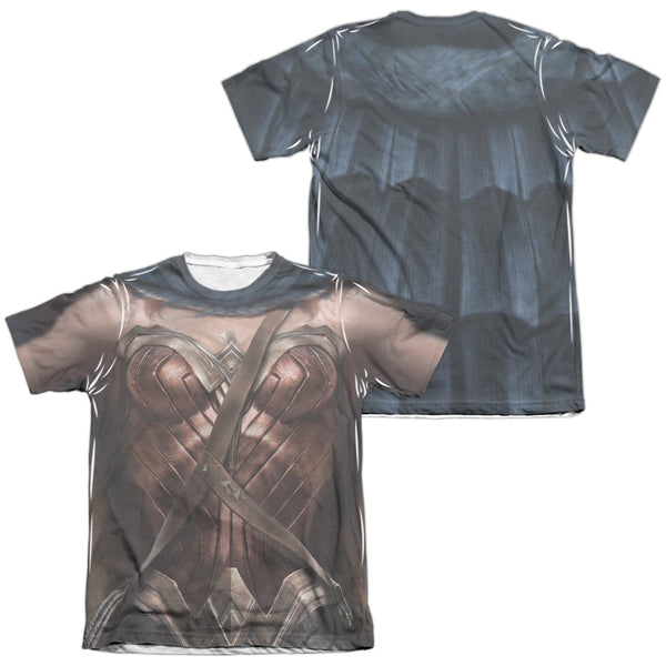 Batman V Superman - Wonder Woman Uniform (Front - Back Print) Adult Regular Fit Short Sleeve 65 - 35 Poly - Cotton
