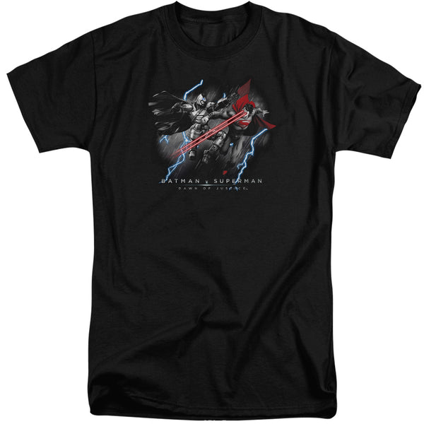 Batman V Superman - Lightniing V Heat Vision Adult Tall Fit Short Sleeve
